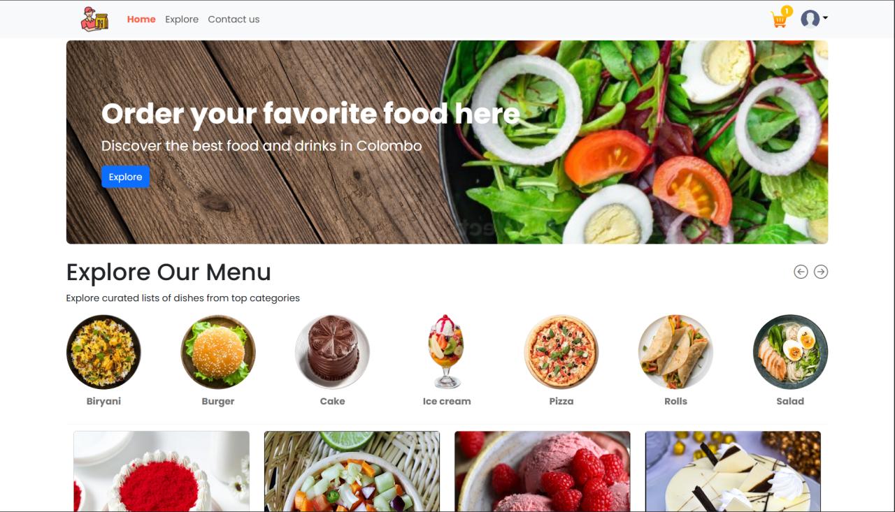 Food Delivery Platform – screenshot